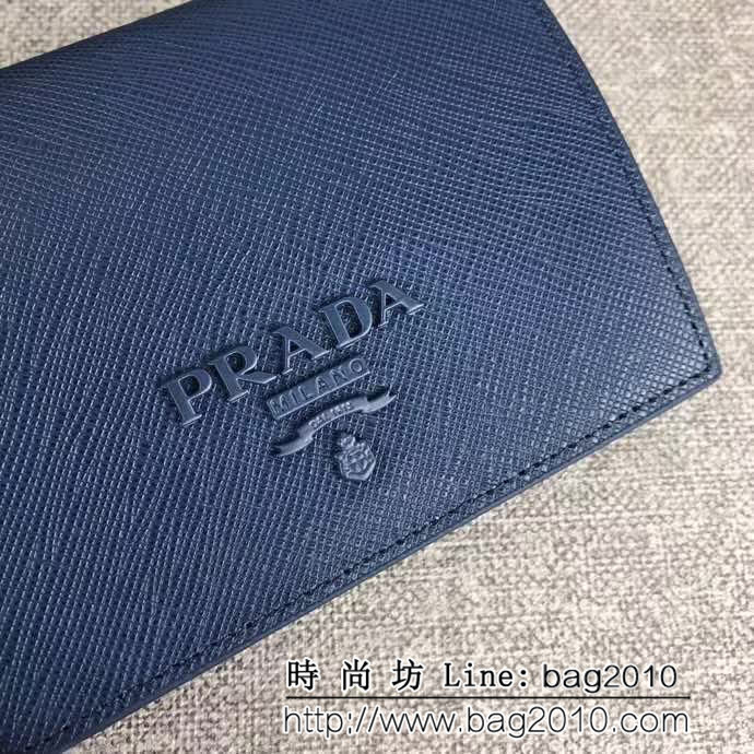 PRADA普拉達 專櫃最新同色 時尚爆款 女士短夾 1MV204 DD1003